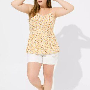 Torrid Super Soft Sweetheart Ruched Babydoll Top